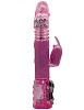Розовый вибратор с металлическими шариками Eroticon 30133 (29 см)