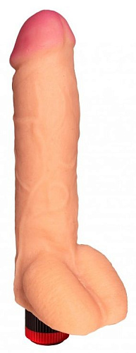 Телесный реалистичный вибратор Сумерки богов №75 3202-75 BX DD (23,5 см)