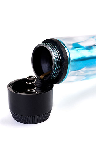 Классический вибратор голубого цвета ToyFa TOYFA Trio Vibe 885110-14 (18 см)