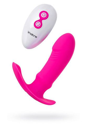 Розовая силиконовая вибровтулка Nalone Marley CS-BO15 (12,5 см)