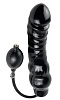 Чёрный фаллоимитатор с функцией подкачки Pipedream Inflatable Ass Blaster PD3666-23 (23 см)