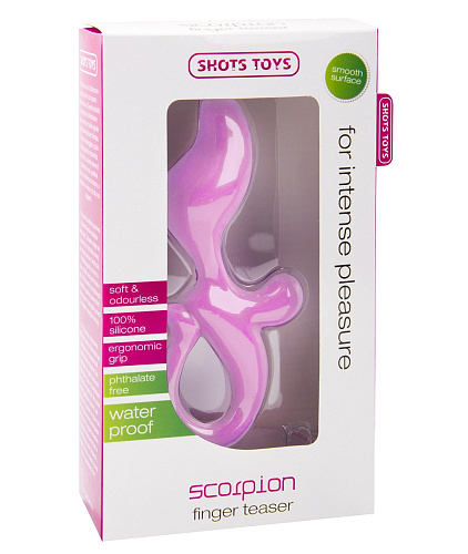 Розовый анальный стимулятор Shots Media BV Scorpion SHT130PNK