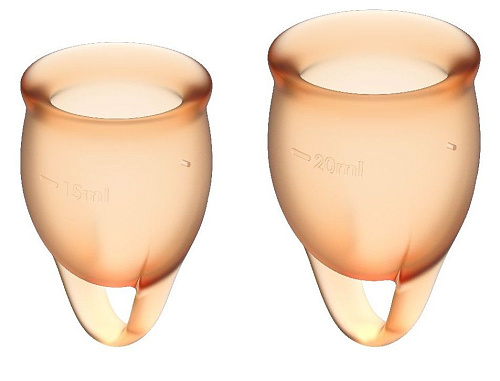 Набор менструальных чаш Satisfyer Feel confident Menstrual Cup J1762 (размер S + L)