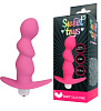 Розовый рельефный вибромассажёр с ограничителем Bior toys ST-40186-6 (9,5 см)