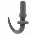 Серая анальная пробка с ручкой Shots Media BV SONO №12 SON012GRY