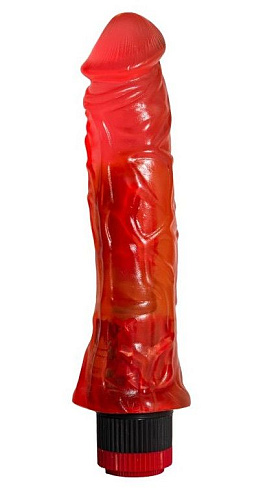 Красный реалистичный вибратор Сумерки богов №9 312-09 BX DD (19,5 см)