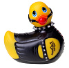 Желто-чёрная утка-рабыня с вибрацией Big Teaze Toys I Rub My Duckie Bondage Travel Size 10140