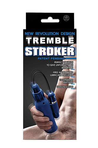 Синий мастурбатор с вибрацией NMC TREMBLE STROKER 150209