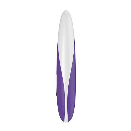 Ежевичный вибратор с белыми вставками OVO F11 WHITE/PURPLE (18 см)
