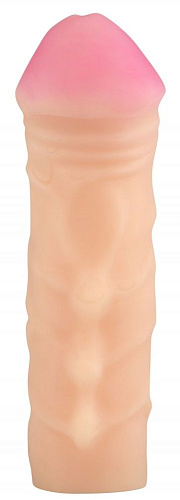 Телесный реалистичный фаллоудлинитель с петлёй Сумерки богов 1101-06 BX DD (17,5 см)