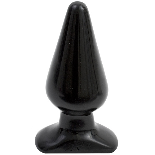 Анальная пробка в чёрном цвете Doc Johnson Butt Plugs Smooth Classic Large 0244-06-CD (14 см)