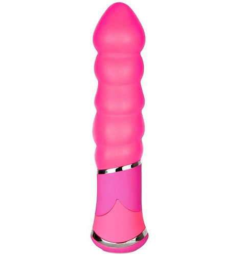Розовый вибростимулятор Dream Toys BOOTYFUL RIBBED VIBE PINK 21078