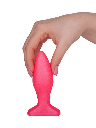 Розовая анальная пробка LOVETOY (А-Полимер) 433300 (11,5 см)