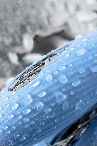 Голубой силиконовый вибратор с электростимуляцией ToyFa TESLA G-POINT 796004 (21 см)