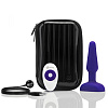 Фиолетовая анальная вибропробка с 3 источниками вибрации b-Vibe TRIO REMOTE CONTROL PLUG  PURPLE BV-002-PUR (13,5 см)