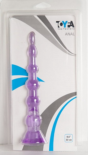 Фиолетовая анальная втулка ToyFa 811302-4
