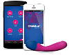 Хай-тек вибромассажёр со смарт-управлением розово-голубого цвета OhMiBod BlueMotion App Controlled NEX 2 E25477 (16,5 см)