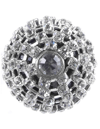 Чёрный стек с ручкой, отделанной кристаллами Pipedream PD3744-00 (71 см)