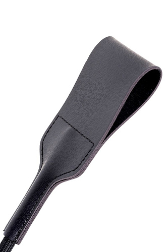 Чёрный стек с мягким кожаным шлепком ToyFa 700023 (44 см)