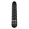 Чёрный мини-вибратор EDC Wholesale Diamond Twisted Vibrator ET087BLK (11,4 см)