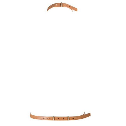 Бежевая упряжь Bijoux Indiscrets MAZE I HARNESS 0220