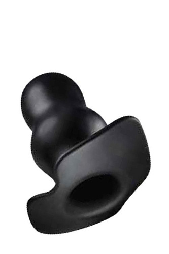 Чёрная анальная пробка с туннелем Dream Toys 21605 (6,5 см)