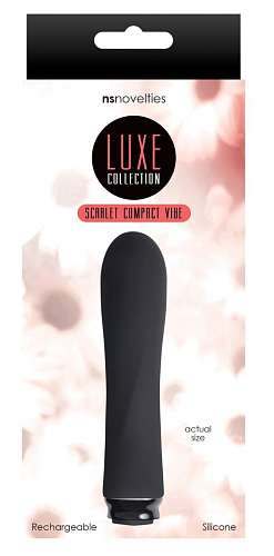 Чёрный мини-вибратор NS Novelties Compact Vibe Scarlet NSN-0207-23 (11 см)