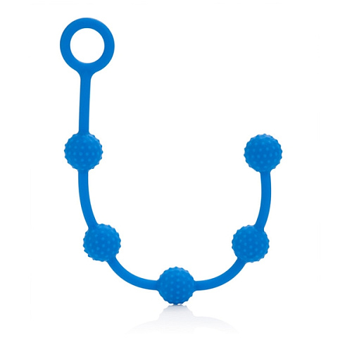 Набор нежно-голубых анальных цепочек California Exotic Novelties Posh Silicone O Beads SE-1322-20-3