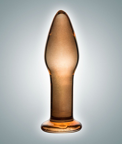 Оранжево-золотистая стеклянная пробка Сумерки богов 0096 BX DD (10,5 см)