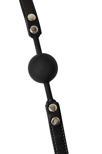 Чёрный силиконовый кляп-шар Lola toys Dolce Vita 1148-01lola