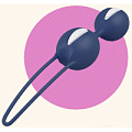 Синие вагинальные шарики Fun Factory Smartballs Duo 34151