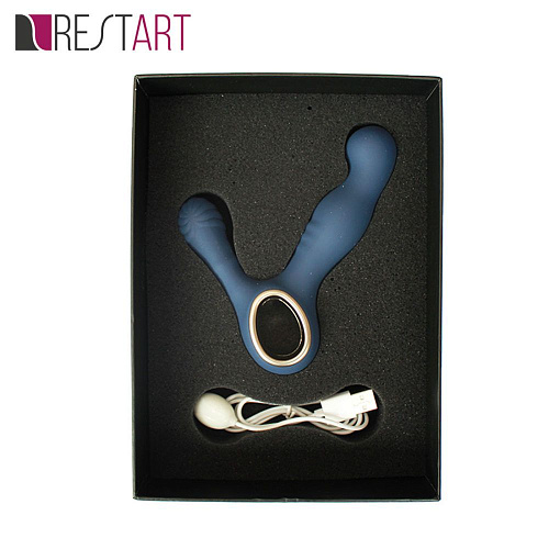 Синий вибромассажёр простаты RestArt Lust King RA-312