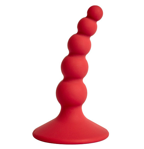 Бордовая анальная пробка Le Frivole Pulse 05521 (10 см)