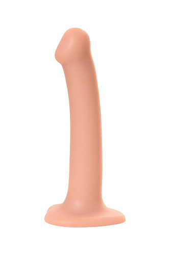 Телесный фаллос на присоске Strap-on-me Silicone Bendable Dildo M 6013106 (18 см)