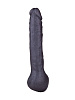 Чёрная фаллическая насадка LOVETOY (А-Полимер) BLACK BENT 3 132604 (18 см)