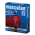 Розовые презервативы с пупырышками Masculan Classic 2 Dotty №3 (3 шт)
