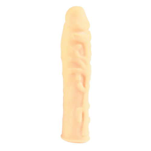 Насадка-удлинитель телесного цвета California Exotic Novelties Futurotic Natural Feel Penis Extension SE-1620-00-2 (17 см)