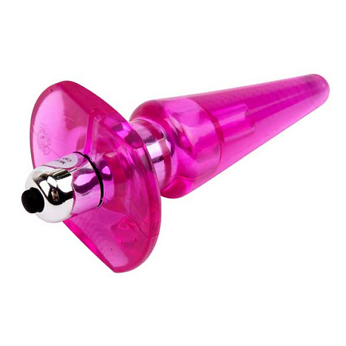 Розовый анальный вибростимулятор-конус Chisa CN-371410500 (10 см)