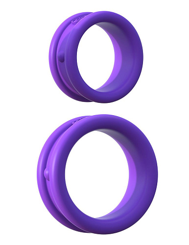 Набор из двух фиолетовых эрекцонных колец Pipedream Max Width Silicone Rings PD5805-12