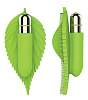 Салатовый клиторальный стимулятор в виде листика Bior toys ST-40144-7 (12,5 см)