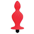 Красная анальная вибровтулка конической формы Bior toys ST-40183-3 (10 см)