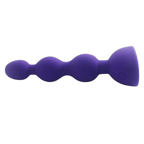 Фиолетовый анальный вибростимулятор с пультом ДУ Howells Anal Beads S 189023pur (14,5 см)