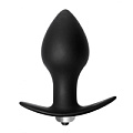 Чёрная анальная пробка с вибрацией Lola toys Bulb Anal Plug 5003-03lola (10 см)