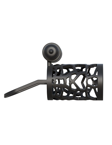 Чёрная насадка с подхватом мошонки и вибропулей Pipedream PD5914-23