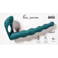 Зелёная вибронасадка для двойного проникновения Lola toys Farnell 1203-03lola (17 см)