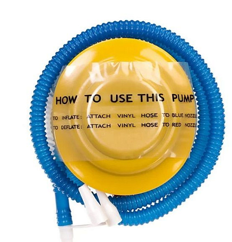 Сине-жёлтый  насос для накачивания любовных кукол Gopaldas HB103 PBG GP