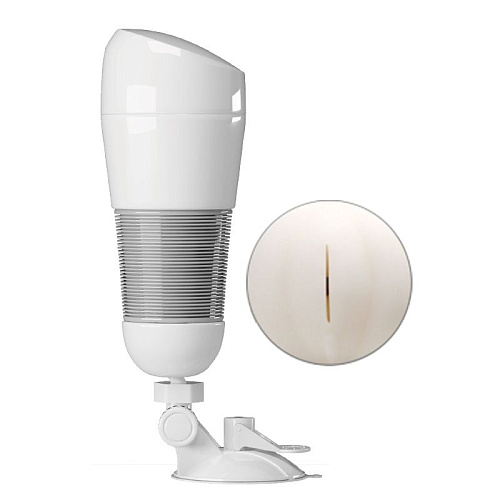 Мега-мастурбатор без вибрации белого цвета Baile Hedy BM-00900T49N-3