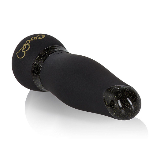 Чёрный мини-вибромассажёр California Exotic Novelties Coco Licious Hide Play Pocket Massagers SE-2932-05-3 (9 см)