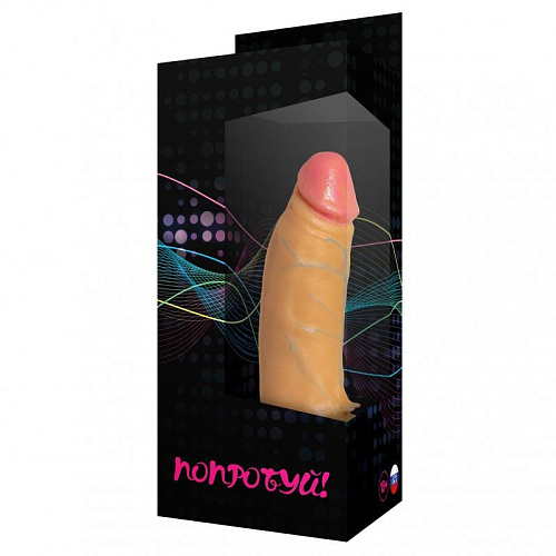 Телесный фаллоимитатор-реалистик с присоской Сумерки богов №10 201-10 BX DD (17 см)