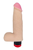 Фаллоимитатор телесного цвета с мошонкой и вибрацией LOVETOY (А-Полимер) 800800 (17,5 см)